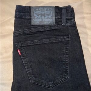 Levi's 505 Black Jeans